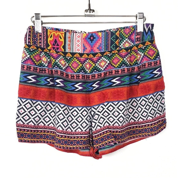 Fun & Flirt Pants - 4/$25 Fun & Flirt | Boho Festival Printed Shorts M